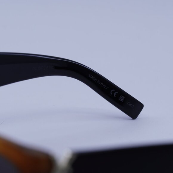 Saint Laurent SL M94/F 004 Sunglasses Havana/Black Cat Eye Frame, Black Lenses main image 4